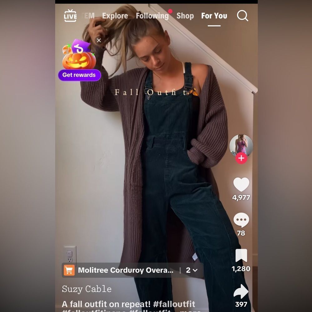 We The Free Good Luck Cord Overalls - Picture 2 of 7
